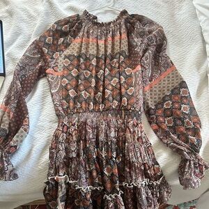 FATE mini patterned high neck dress